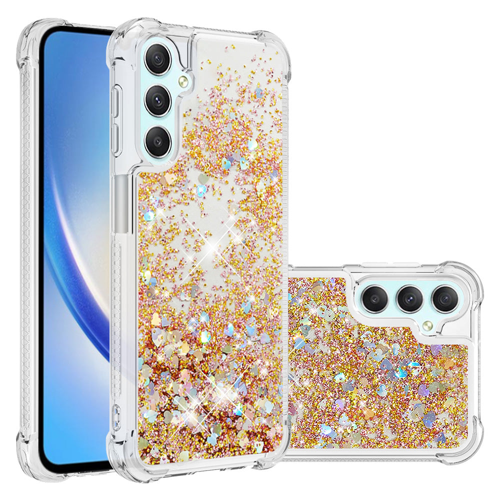 YB Quicksand Series-1 for Samsung Galaxy A24 4G Liquid Glitter Phone Case Soft TPU Protective Cover YB Quicksand Series-1 for Samsung Galaxy A24 4G Liquid Glitter Phone Case Soft TPU Protective Cover